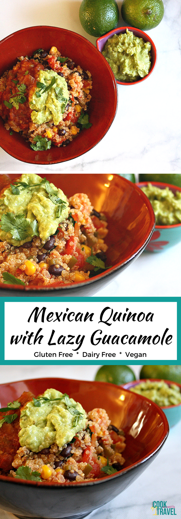 Mexican Quinoa with Lazy Guacamole