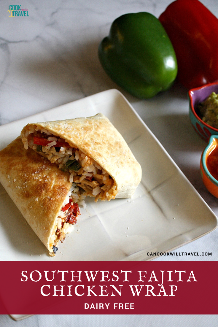 southwest fajita chicken wraps