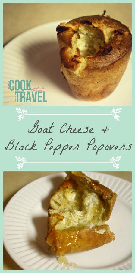 Goat Cheese and Black Pepper Popovers
