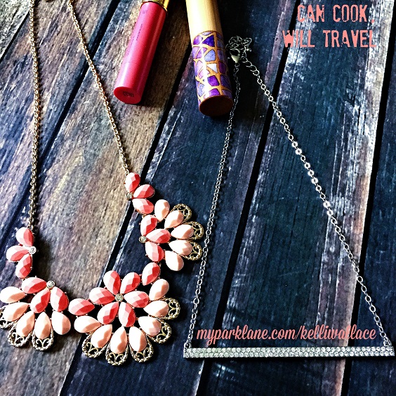 Kick those maxi dresses and skirts up a notch with the Kristen necklace fora pop of color or Raise the Bar if you're already rocking bright colors or patterns. These are 2 of my favorite statement style necklaces.