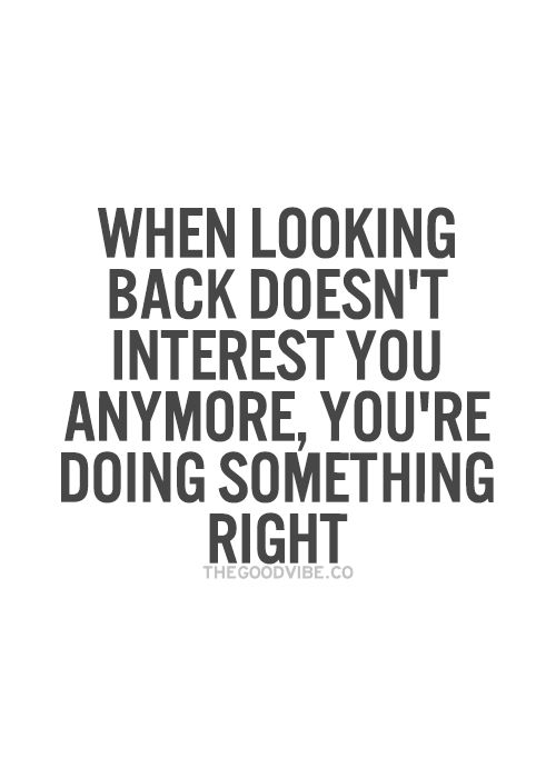 Looking Back doesn't interest you