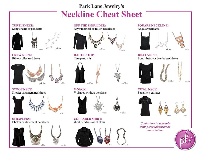 Jewelry hot sale for neckline