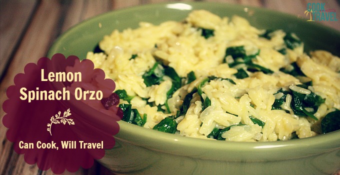 Lemon Spinach Orzo