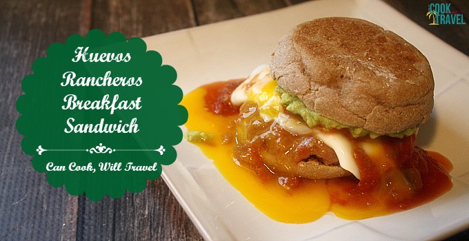 Huevos Rancheros Style Breakfast Sandwich