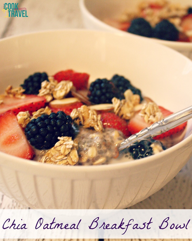 Chia Oatmeal Breakfast Bowl