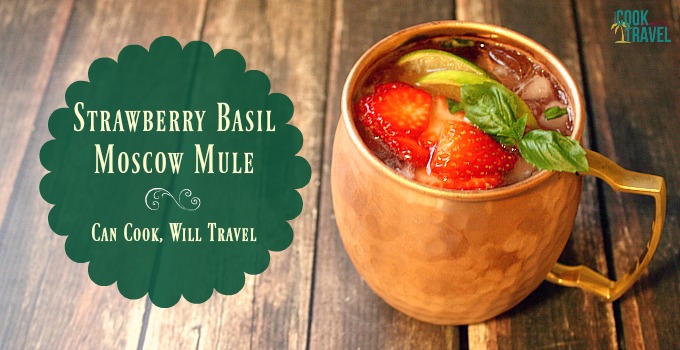 Strawberry Basil Moscow Mule