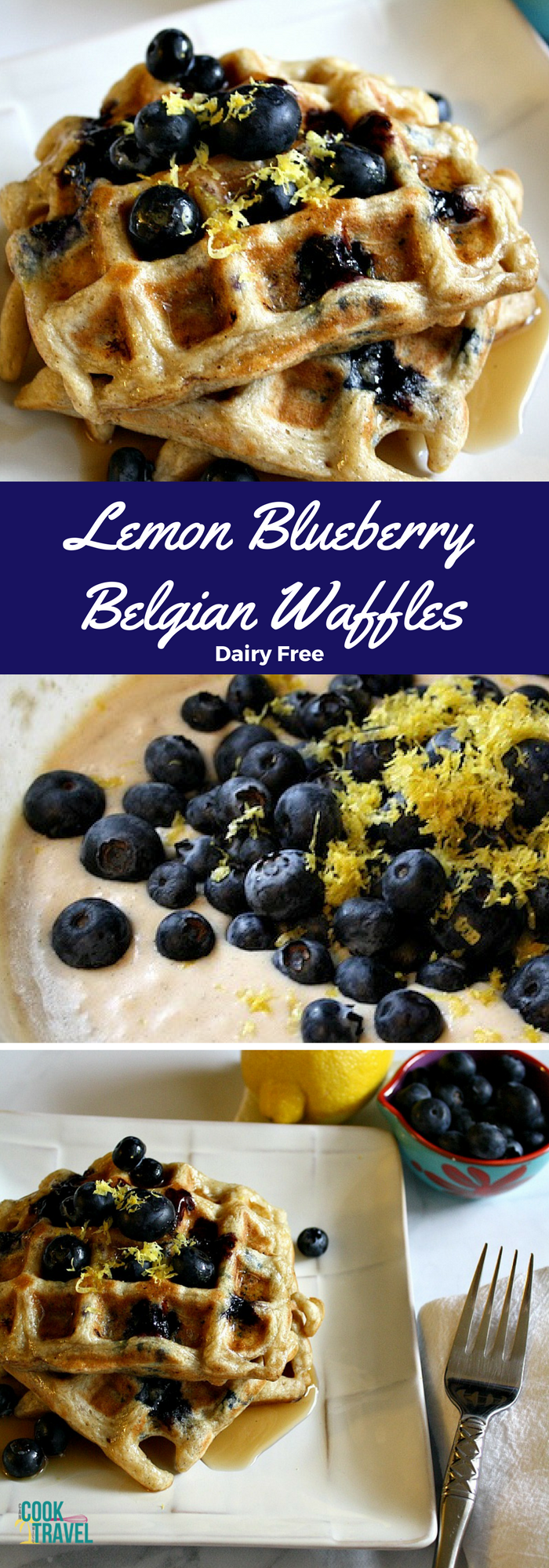 Lemon Blueberry Belgian Waffles Hit the Spot! Can Cook, Will Travel