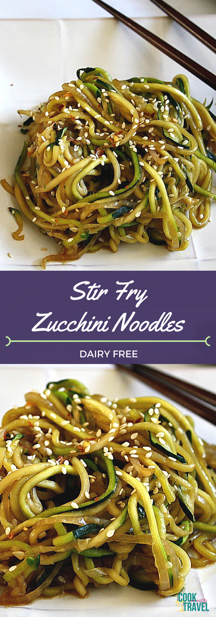 Stir Fry Zucchini Noodles