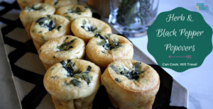 Herb and Black Pepper Popovers
