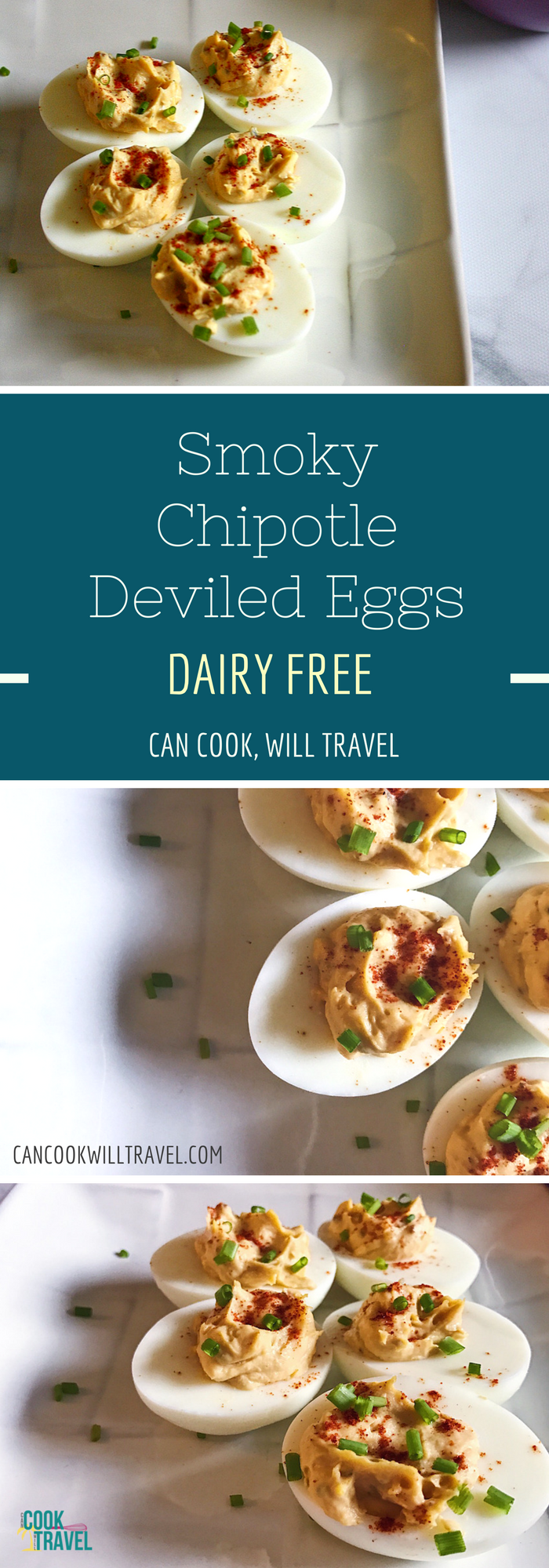 Easy Chipotle Deviled Eggs - Can Cook, Will Travel