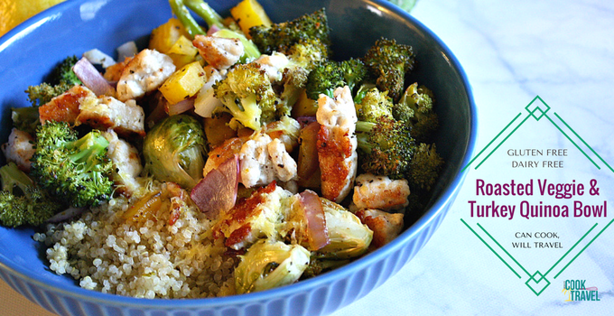 Roasted Veggie Turkey Quinoa Bowl