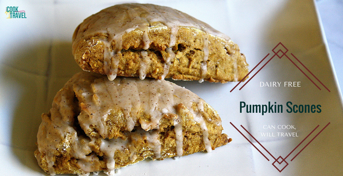 Pumpkin Spice Glazed Scones