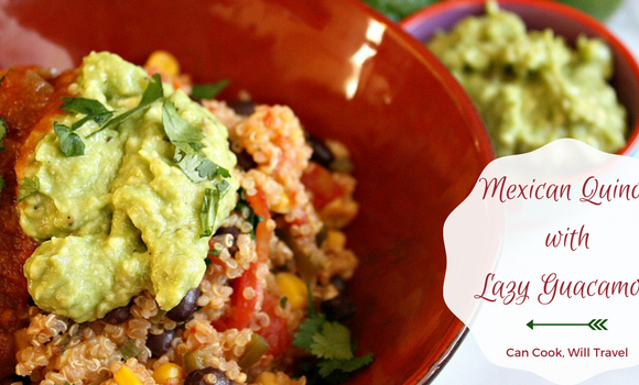 Mexican Quinoa with Lazy Guacamole