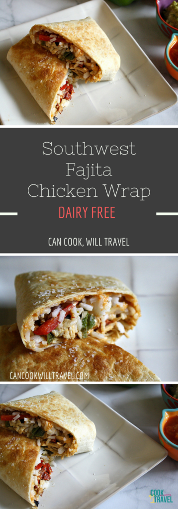 Southwest Fajita Chicken Wraps with Chipotle Aioli - Can Cook, Will Travel