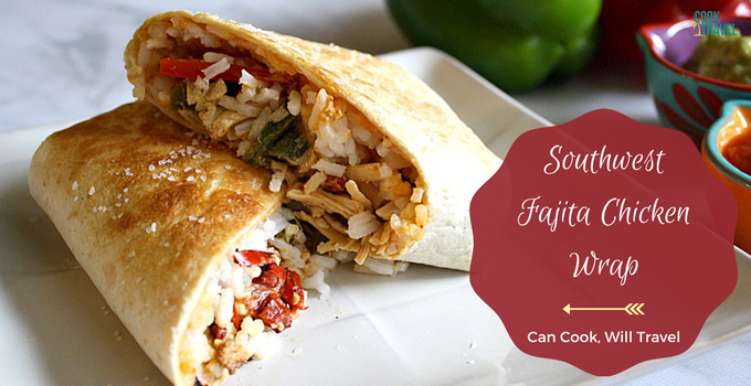 southwest fajita chicken wraps