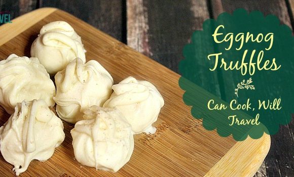 Homemade Eggnog Truffles