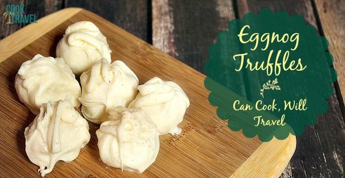 Homemade Eggnog Truffles