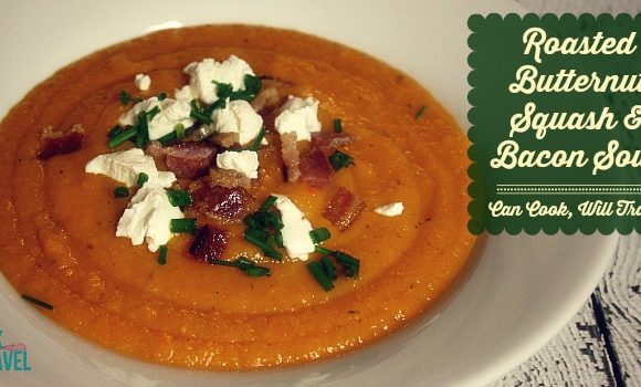 Roasted Butternut Squash and Bacon Soup