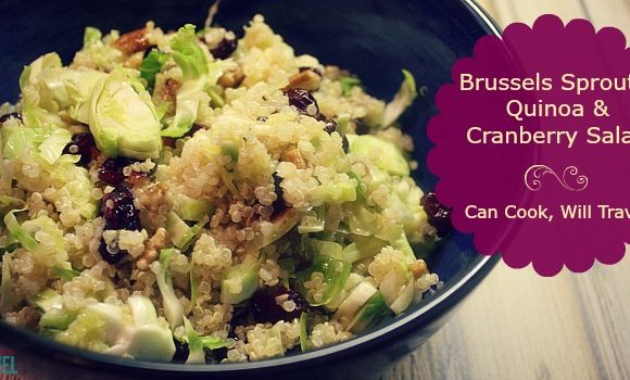 Brussels Sprouts, Cranberry, Quinoa Salad