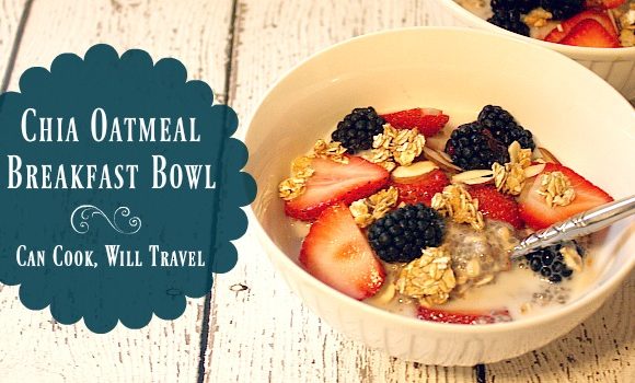 Chia Seed Oatmeal Breakfast Bowl