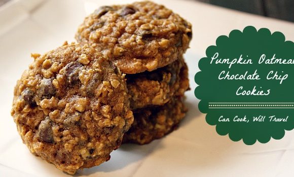 Pumpkin Oatmeal Chocolate Chip Cookies