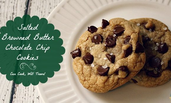 Browned Butter Salted Chocolate Chip Cookies