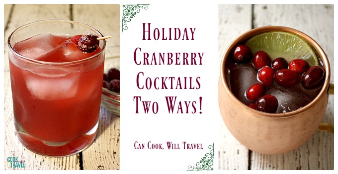 Holiday Cranberry Cocktails