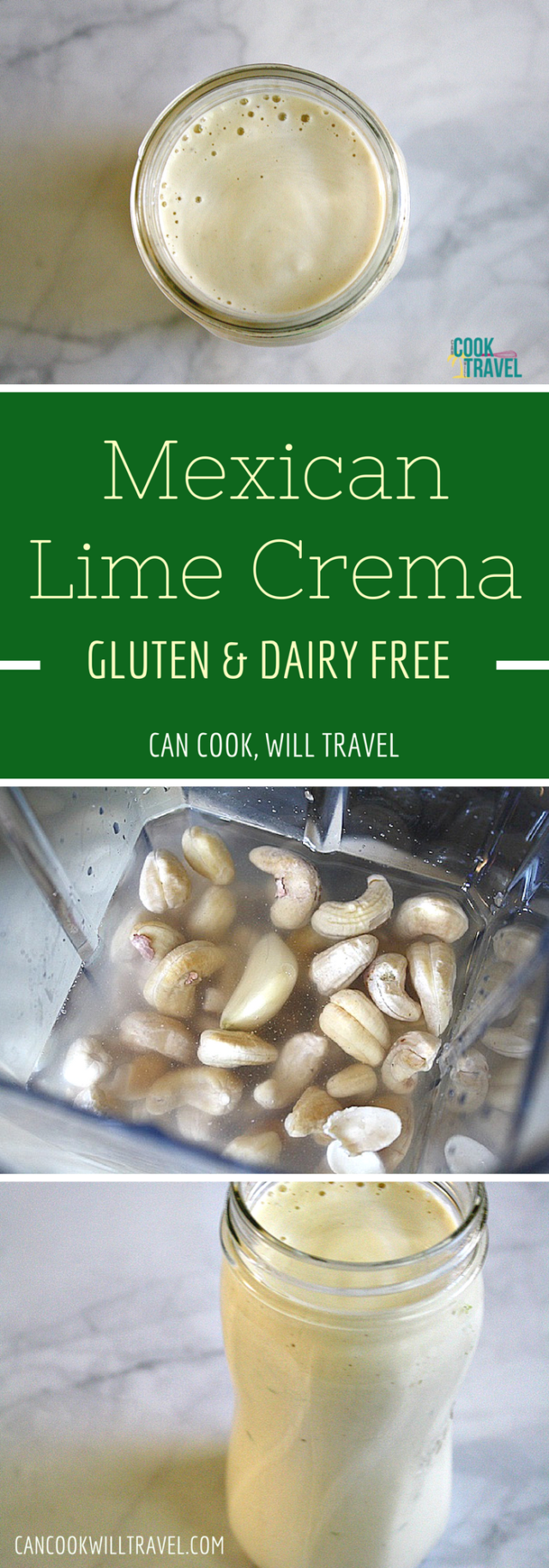 Dairy Free Mexican Lime Crema - Can Cook, Will Travel