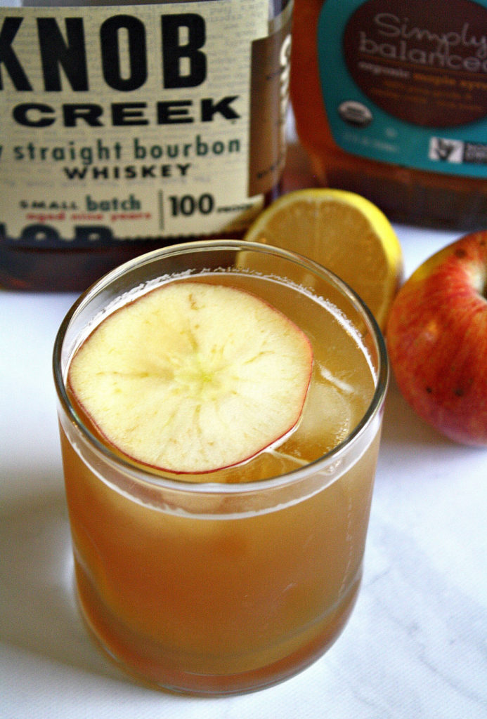 Maple Bourbon Apple Cider Cocktail - Can Cook, Will Travel